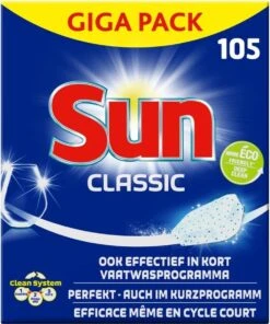 SUN® Sun Vaatwastabletten Classic - 105 Stuks - Voordeelverpakking -Afwas Benodigdheden Winkel 1003x1200