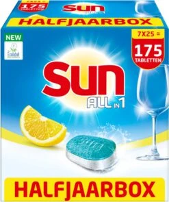 SUN® Sun All-In-1 Citroen Vaatwastabletten - 7 X 24 Tabletten - Voordeelverpakking 19 SUN® Sun All-In-1 Citroen Vaatwastabletten - 7 X 24 Tabletten - Voordeelverpakking -Afwas Benodigdheden Winkel 1006x1200 3