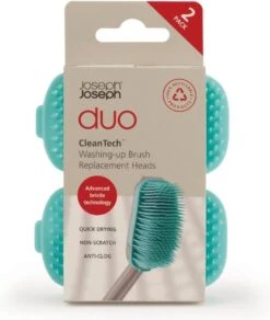 Duo Reserve Borstelkop Voor Afwasborstel, Set Van 2 Stuks, Licht Blauw - Joseph Joseph -Afwas Benodigdheden Winkel 1015x1200 3