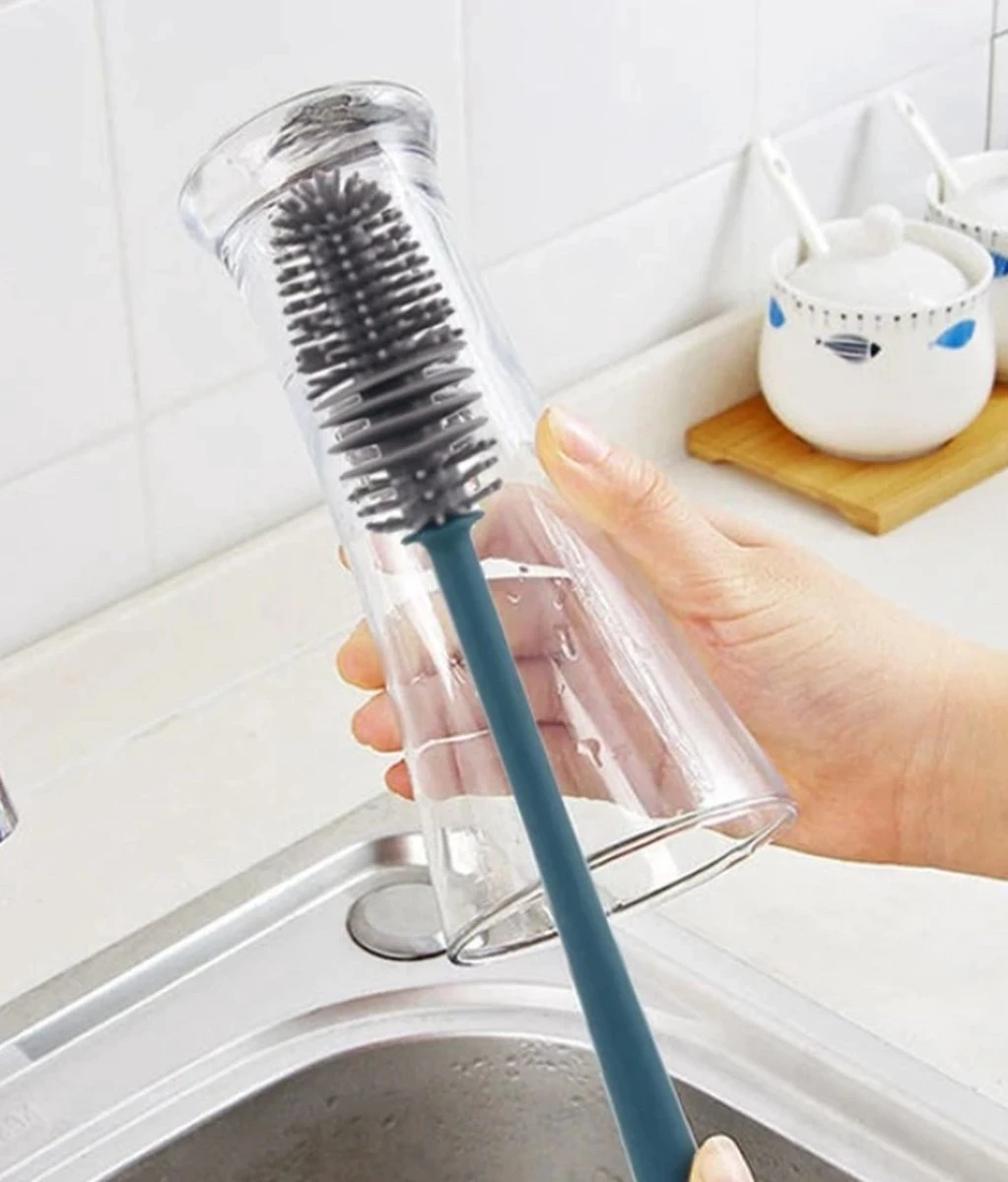 Afwasborstel Voor Lange Glazen Siliconen/ Flessenborstel / Siliconen Borstel Beker Glazen Vaas/ Baby Flessenborstel / Duurzame Afwasborstel / Afwasborstel Voor Lange Glazen / Reinigingsborstel / Siliconen Afwasborstel/ Fles Borstel 2 Afwasborstel Voor Lange Glazen Siliconen/ Flessenborstel / Siliconen Borstel Beker Glazen Vaas/ Baby Flessenborstel / Duurzame Afwasborstel / Afwasborstel Voor Lange Glazen / Reinigingsborstel / Siliconen Afwasborstel/ Fles Borstel - Afbeelding 2