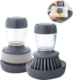 Afwasborstel Met Zeepdispenser – Met 3 Verschillende Opzet Stukken – Inclusief Houder – Grijs – Afwas Borstel Zeepreservoir – Zeep Handborstel – Doseerpomp – Afwasmiddel Dispenser – Navulbaar 11 Afwasborstel Met Zeepdispenser – Met 3 Verschillende Opzet Stukken – Inclusief Houder – Grijs – Afwas Borstel Zeepreservoir – Zeep Handborstel – Doseerpomp – Afwasmiddel Dispenser – Navulbaar -Afwas Benodigdheden Winkel 1107x1200 1