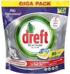 Dreft Platinum - All In One Lemon - 3 X 90 (270) Stuks - Vaatwastabletten - Voordeelverpakking 5 Dreft Platinum - All In One Lemon - 3 X 90 (270) Stuks - Vaatwastabletten - Voordeelverpakking -Afwas Benodigdheden Winkel 1145x1200