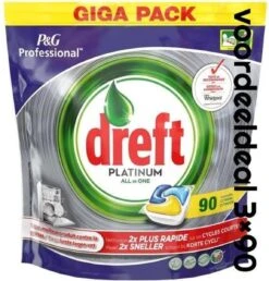 Dreft Platinum - All In One Lemon Voordeeldeal 270 Vaatwastabletten / Jaardoos / Megadeal / Voordeeldoos 5 Dreft Platinum - All In One Lemon Voordeeldeal 270 Vaatwastabletten / Jaardoos / Megadeal / Voordeeldoos -Afwas Benodigdheden Winkel 1147x1200