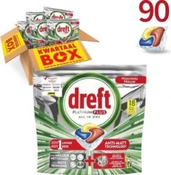 Dreft Platinum Plus Citroen - Voordeelverpakking 5x18 Stuks - Wasmiddel Capsules -Afwas Benodigdheden Winkel 1170x1200