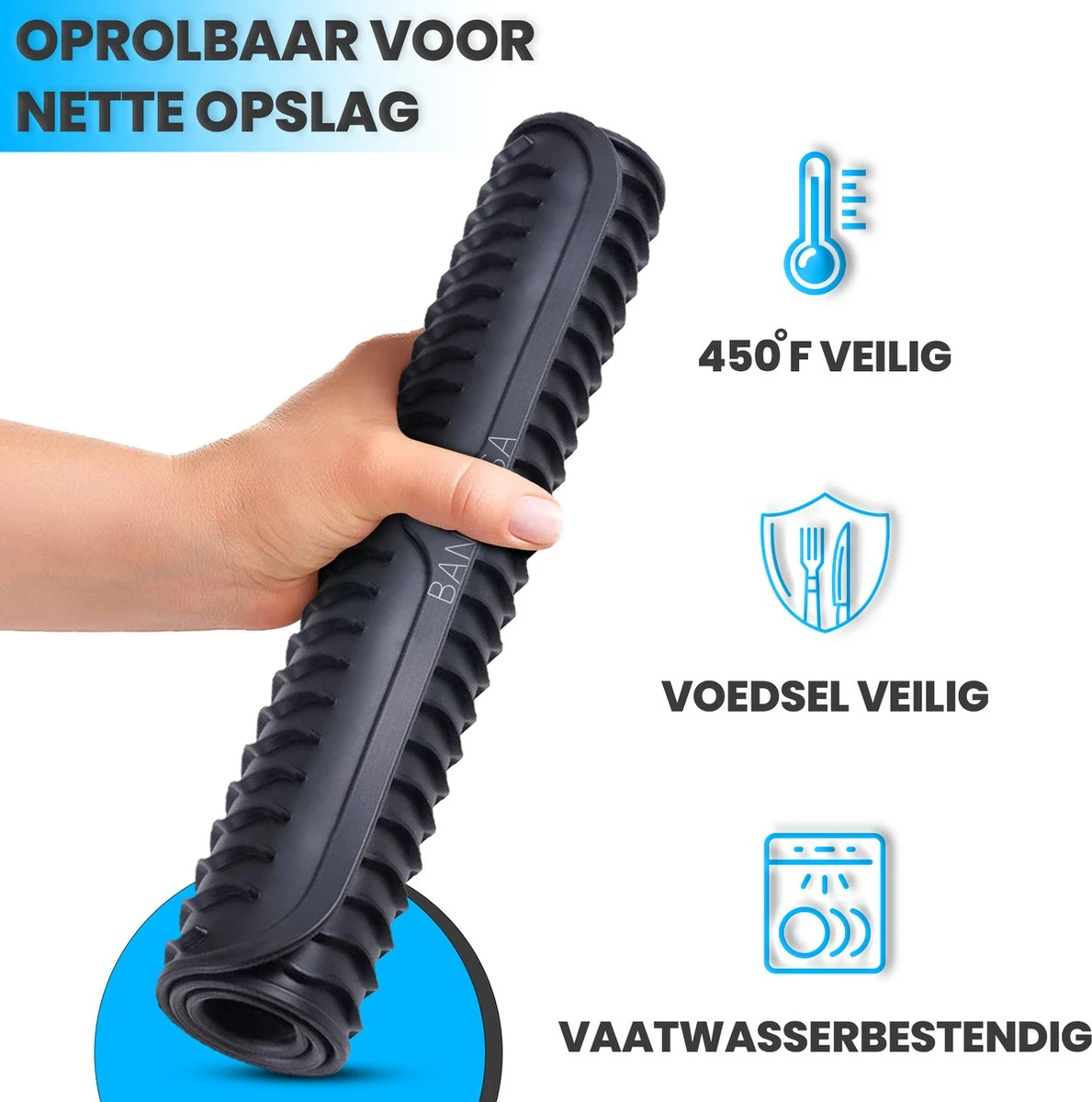 Bangosa Afdruipmat - Vaat Afwas Droogmat - Siliconen 50 X 40 7 Bangosa Afdruipmat - Vaat Afwas Droogmat - Siliconen 50 X 40 - Afbeelding 7