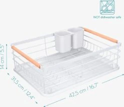 Navaris Afdruiprek Met Uitneembare Bestekhouder - Afwasrek Met Losse Lekbak - Vaatwasrek Met Plateau - Voor Bestek, Borden, Schalen En Pannen 11 Navaris Afdruiprek Met Uitneembare Bestekhouder - Afwasrek Met Losse Lekbak - Vaatwasrek Met Plateau - Voor Bestek, Borden, Schalen En Pannen -Afwas Benodigdheden Winkel 1200x1040 1