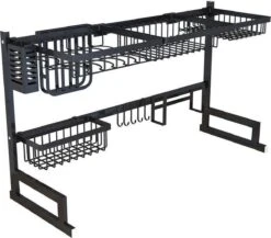 Sens Design Afwasrek Zwart - Afdruiprek - 82,5 Cm - RVS -Afwas Benodigdheden Winkel 1200x1054