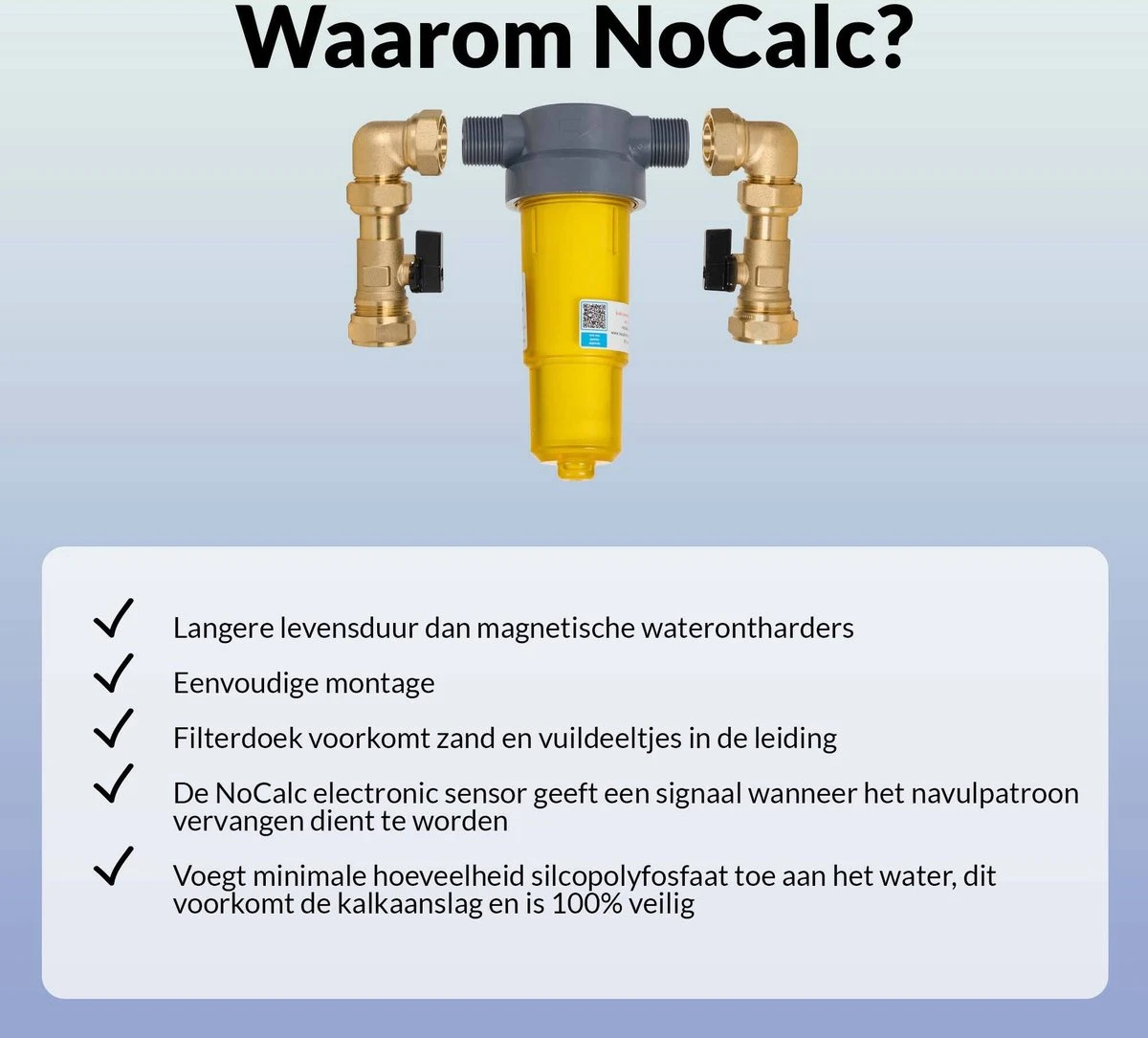 NoCalc CombiCompact PRO Starter Set - Incl. Sensor En Patroon - Waterontharder - Waterontkalker 2 NoCalc CombiCompact PRO Starter Set - Incl. Sensor En Patroon - Waterontharder - Waterontkalker - Afbeelding 2