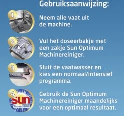 SUN® 12x Sun Machinereiniger 3 Stuks -Afwas Benodigdheden Winkel 1200x1123
