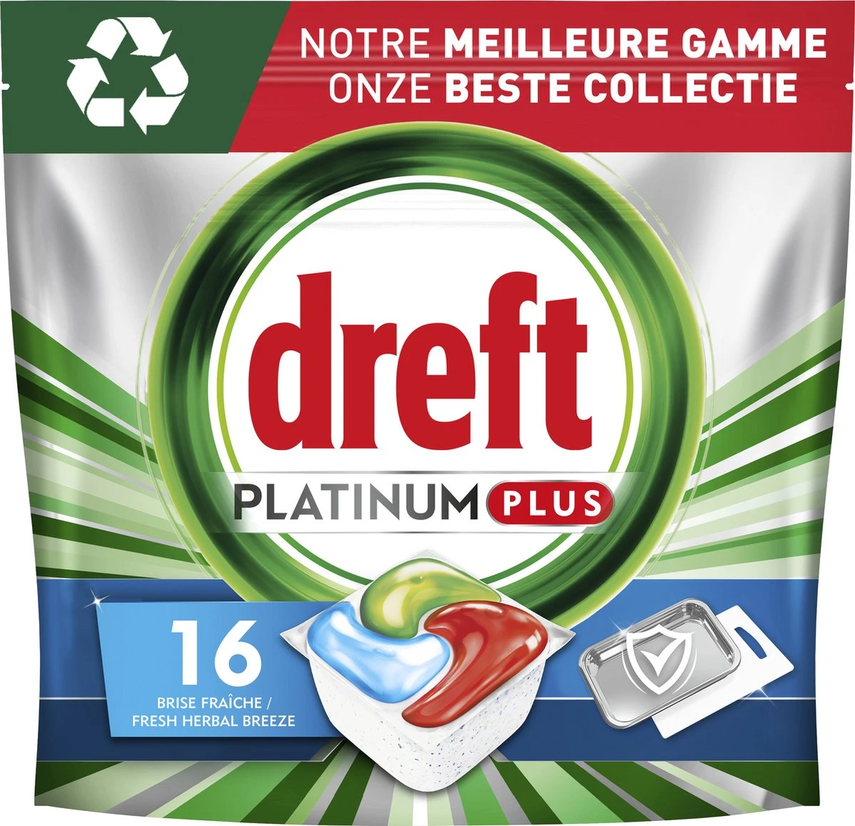 Dreft Platinum Plus All In One Machine Clean - Vaatwastabletten - 80 Tabletten 2 Dreft Platinum Plus All In One Machine Clean - Vaatwastabletten - 80 Tabletten - Afbeelding 2