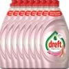 Dreft Clean & Care Rose & Satin Afwasmiddel - 8x780ml - Voordeelverpakking