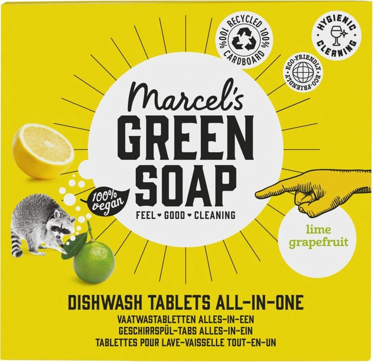 Marcel's Green Soap Vaatwastabletten Grapefruit & Limoen - 25 Stuks 3 Marcel's Green Soap Vaatwastabletten Grapefruit & Limoen - 25 Stuks - Afbeelding 3