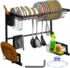 Afdruiprek Droger Zwart Voor Bestek Boven De Gootsteen 65 Cm X 29 Cm X 52 Cm 13 Afdruiprek Droger Zwart Voor Bestek Boven De Gootsteen 65 Cm X 29 Cm X 52 Cm -Afwas Benodigdheden Winkel 1200x1167 1