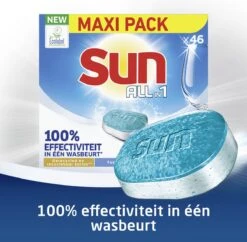 SUN® Sun All-in 1 Normaal Vaatwastabletten - 276 Tabletten - Voordeelverpakking -Afwas Benodigdheden Winkel 1200x1174 1