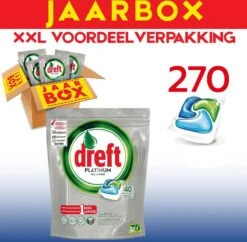 Dreft All In One Platinum - 270 Stuks - Vaatwastabletten - Jaarbox - Voordeelverpakking 6 Dreft All In One Platinum - 270 Stuks - Vaatwastabletten - Jaarbox - Voordeelverpakking -Afwas Benodigdheden Winkel 1200x1175 3