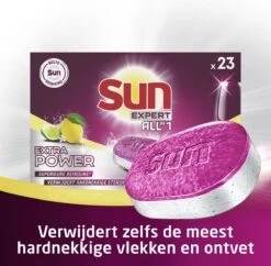 SUN® Sun All-In-1 Extra Power Lemon Vaatwastabletten - 6 X 23 Tabletten - Voordeelverpakking -Afwas Benodigdheden Winkel 1200x1176 3
