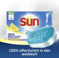 SUN® Sun All-In-1 Citroen Vaatwastabletten - 7 X 24 Tabletten - Voordeelverpakking 18 SUN® Sun All-In-1 Citroen Vaatwastabletten - 7 X 24 Tabletten - Voordeelverpakking -Afwas Benodigdheden Winkel 1200x1176 4