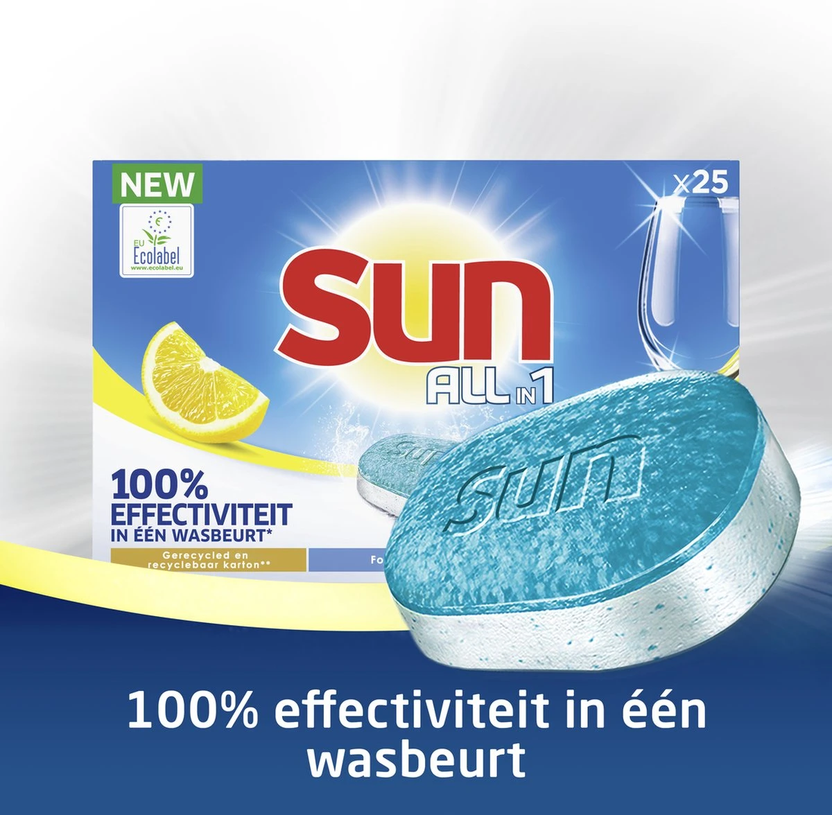 SUN® Sun All-In-1 Citroen Vaatwastabletten - 7 X 24 Tabletten - Voordeelverpakking 9 SUN® Sun All-In-1 Citroen Vaatwastabletten - 7 X 24 Tabletten - Voordeelverpakking - Afbeelding 9