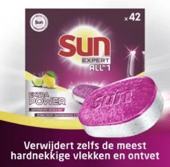 SUN® Sun Expert All-in 1 Extra Power Citroen Vaatwastabletten -Afwas Benodigdheden Winkel 1200x1177 2