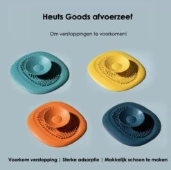 Heuts Goods - Gootsteenzeef - Gootsteenstop - Afvoerzeef - Afvoerstop - Spoelbal - Bad - Douchebak - Keuken - Wasbak - Badkuip - Siliconen - Donkerblauw -Afwas Benodigdheden Winkel 1200x1196 4