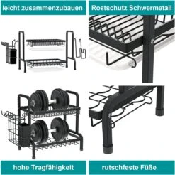 Dish Drying Rack Drainer Afdruiprek Metaal Afvoerafdruiprek Met Druppelbak Black Decker Droogrek Zwart Afdruiprek Brabantiaafdruiprek Metaal Muur -Afwas Benodigdheden Winkel 1200x1197 11