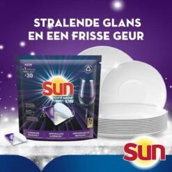 SUN® Sun Optimum All-in 1 Regular Capsules - 30 Vaatwastabletten - Maandbox -Afwas Benodigdheden Winkel 1200x1200 136