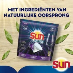 SUN® Sun Optimum All-in 1 Regular Capsules - 30 Vaatwastabletten - Maandbox -Afwas Benodigdheden Winkel 1200x1200 138