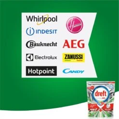 Dreft Platinum Plus All In One Vaatwastabletten - Deep Clean - Voordeelverpakking 4 X 38 Stuks -Afwas Benodigdheden Winkel 1200x1200 141