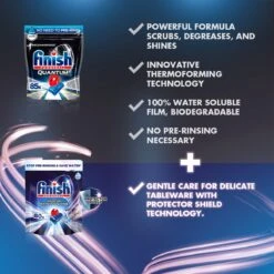 Finish Quantum Ultimate Infinity Shine Vaatwastabletten - 80 Capsules -Afwas Benodigdheden Winkel 1200x1200 186