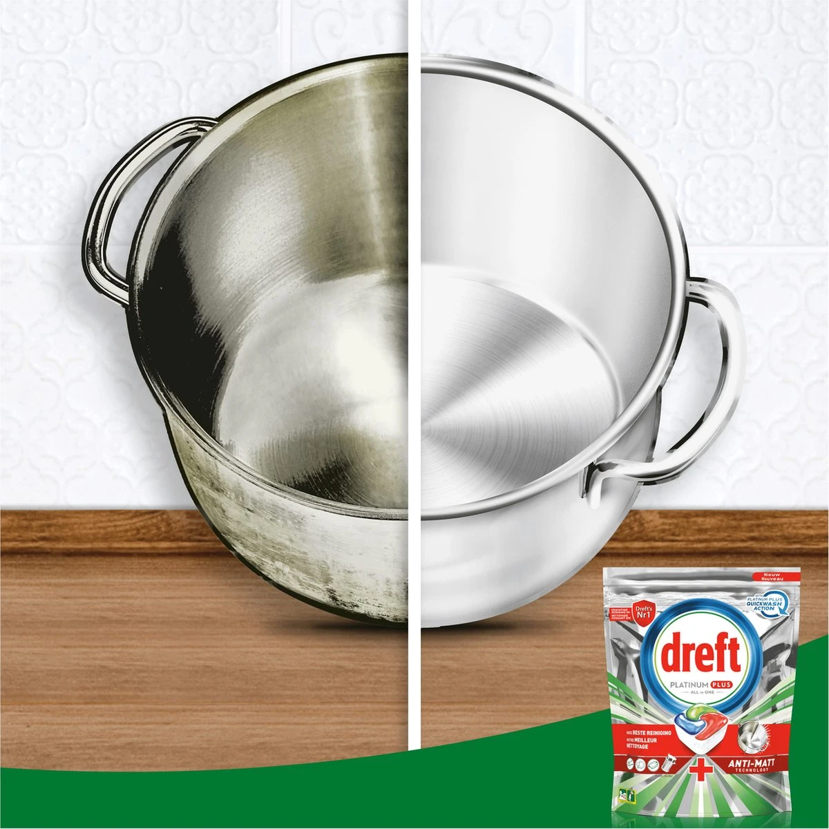 Dreft Platinum Plus All In One Fresh Herbal Breeze - 90 Vaatwascapsules 7 Dreft Platinum Plus All In One Fresh Herbal Breeze - 90 Vaatwascapsules - Afbeelding 7