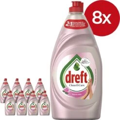 Dreft Clean & Care Rose & Satin Afwasmiddel - 8x780ml - Voordeelverpakking -Afwas Benodigdheden Winkel 1200x1200 335