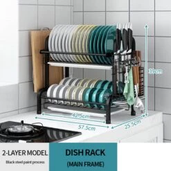 Merkloos Afdruiprek - Afdruiprek Met Lekbak - Afwas - Metaal - Zwart - RVS Afwasrek 9 Merkloos Afdruiprek - Afdruiprek Met Lekbak - Afwas - Metaal - Zwart - RVS Afwasrek -Afwas Benodigdheden Winkel 1200x1200 379