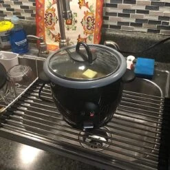 IBright Oprolbare Afdruiprek - Pannen Rooster Hittebestendig - Afdruiprooster - Pannenonderzetter - RVS Zwart 12 IBright Oprolbare Afdruiprek - Pannen Rooster Hittebestendig - Afdruiprooster - Pannenonderzetter - RVS Zwart -Afwas Benodigdheden Winkel 1200x1200 404