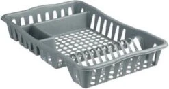 Merkloos Decopatent® Afdruiprek Voor Afwas - Afdruiprekje Met Lekbak - Kunststof Afdruipmat - Afwassen Borden & Bestek - 32.5x49x9 - Grijs -Afwas Benodigdheden Winkel 1200x637