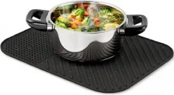 Merkloos Afdruipmat Met GRATIS Afwasborstel - Droogmat - Afdruipmat Siliconen - BPA Vrij - Afdruipmat Voor Afwas - Zwart -Afwas Benodigdheden Winkel 1200x655 1