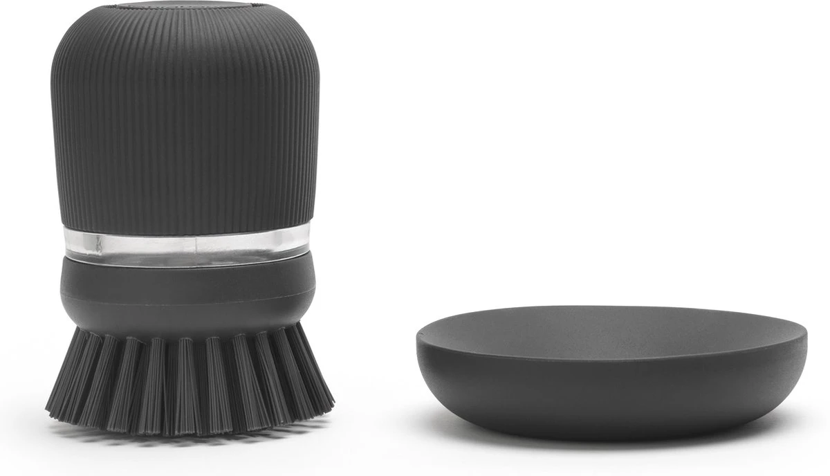 Brabantia Sink Side Afwasborstel - Met Zeepdispenser- Dark Grey 11 Brabantia Sink Side Afwasborstel - Met Zeepdispenser- Dark Grey - Afbeelding 11