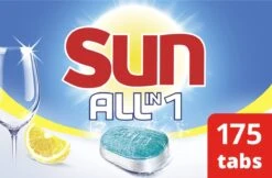 SUN® Sun All-In-1 Citroen Vaatwastabletten - 7 X 24 Tabletten - Voordeelverpakking 17 SUN® Sun All-In-1 Citroen Vaatwastabletten - 7 X 24 Tabletten - Voordeelverpakking -Afwas Benodigdheden Winkel 1200x786 2