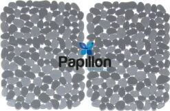 Merkloos Gootsteenmat - 40x30 Cm - Papillon Kiezels Grijs -Afwas Benodigdheden Winkel 1200x787 1