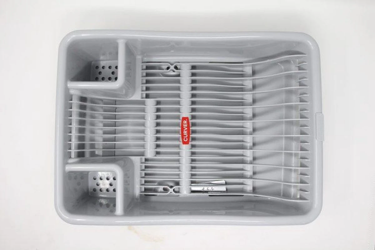 Curver Afdruiprek Met Met Lekbak Plateau - Kliksysteem - Afdruiprek Voor Afwas - Vaatwas Rek - Afdruiprek - 38x29x8,5 Cm - 2 Stuks 6 Curver Afdruiprek Met Met Lekbak Plateau - Kliksysteem - Afdruiprek Voor Afwas - Vaatwas Rek - Afdruiprek - 38x29x8,5 Cm - 2 Stuks - Afbeelding 6