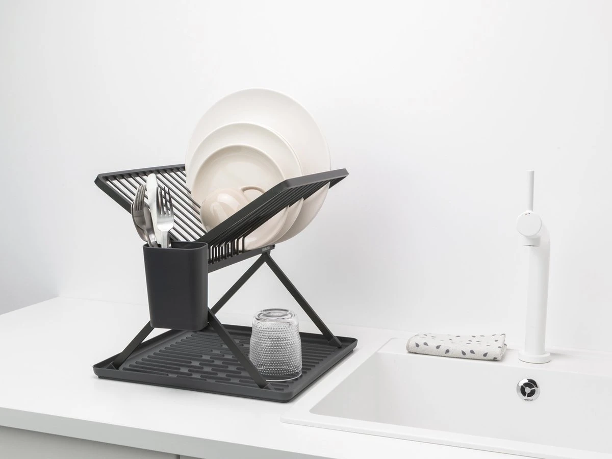 Brabantia SinkSide Afdruiprek - Inklapbaar - Compact - Dark Grey 12 Brabantia SinkSide Afdruiprek - Inklapbaar - Compact - Dark Grey - Afbeelding 12