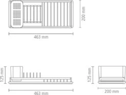 Brabantia SinkSide Afdruiprek Compact - Mid Grey 17 Brabantia SinkSide Afdruiprek Compact - Mid Grey -Afwas Benodigdheden Winkel 1200x906