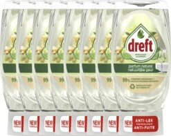 Dreft Natuurlijke Geur - Afwasmiddel - Bergamot & Gember - Ondersteboven Fles - Voordeelverpakking 8 X 370 Ml