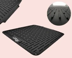 HOMYHON Afdruipmat -Afdruipmat Siliconen -Pannenonderzetter- Antislip -Hittebestendig - Aanrecht Mat -Siliconen Mat - 40 X 46 Cm - Zwart 11 HOMYHON Afdruipmat -Afdruipmat Siliconen -Pannenonderzetter- Antislip -Hittebestendig - Aanrecht Mat -Siliconen Mat - 40 X 46 Cm - Zwart -Afwas Benodigdheden Winkel 1200x960 1