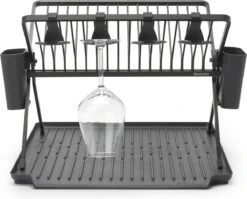 Brabantia SinkSide Afdruiprek - Inklapbaar - Dark Grey -Afwas Benodigdheden Winkel 1200x969