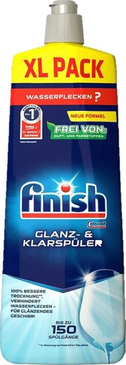 Finish Vaatwaszout 4kg Doos - Zout Voor De Vaatwasser + Finish - Glansspoelmiddel - 800 Ml -Afwas Benodigdheden Winkel 417x1200