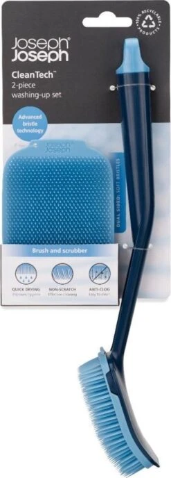 Joseph Joseph CleanTech Afwasborstel En Schrobber Set - Kunststof 15 Joseph Joseph CleanTech Afwasborstel En Schrobber Set - Kunststof -Afwas Benodigdheden Winkel 431x1200