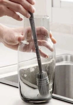 Merkloos Afwasborstel Voor Lange Glazen - Siliconenborstel Lange Glazen - Baby Flessenborstel - Duurzame Afwasborstel - Siliconen Afwasborstel -Afwas Benodigdheden Winkel 834x1200
