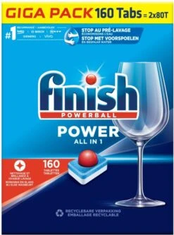 Finish Power All In One Regular Vaatwastabletten - 160 Stuks -Afwas Benodigdheden Winkel 890x1200