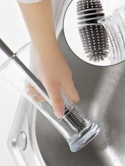 Merkloos Afwasborstel Voor Lange Glazen - Siliconenborstel Lange Glazen - Baby Flessenborstel - Duurzame Afwasborstel - Siliconen Afwasborstel -Afwas Benodigdheden Winkel 905x1200