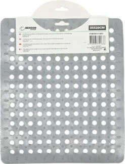 Merkloos Gootsteenmat PVC Vierkant Grijs 28 Cm -Afwas Benodigdheden Winkel 916x1200 1